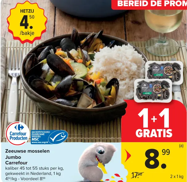 Promotie: Zeeuwse mosselen Jumbo