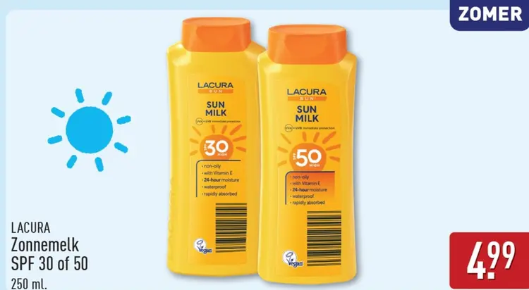 Aanbieding: Zonnemelk SPF 30 of 50
