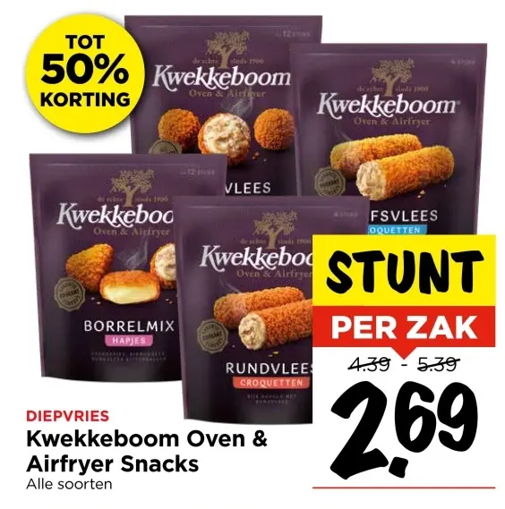 Aanbieding: Kwekkeboom Oven & Airfryer Snacks