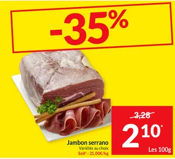 Offre: Jambon serrano