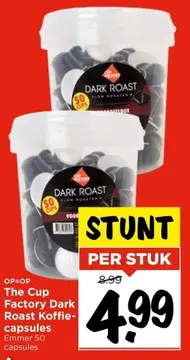 Aanbieding: The Cup Factory Dark Roast Koffie-capsules