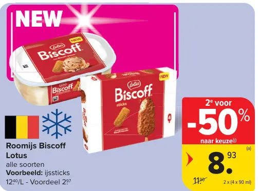 Promotie: Roomijs Biscoff