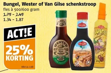 Aanbieding: Bungel, Wester of Van Gilse schenkstroop