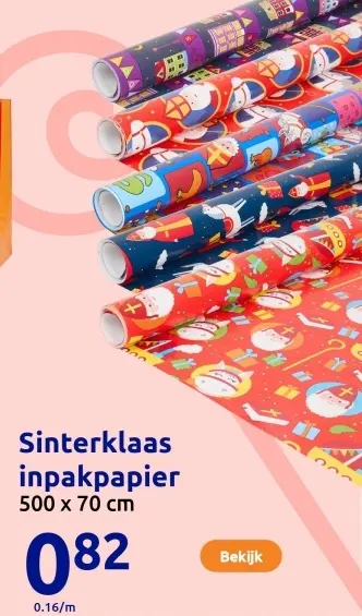 Aanbieding: Sinterklaas inpakpapier