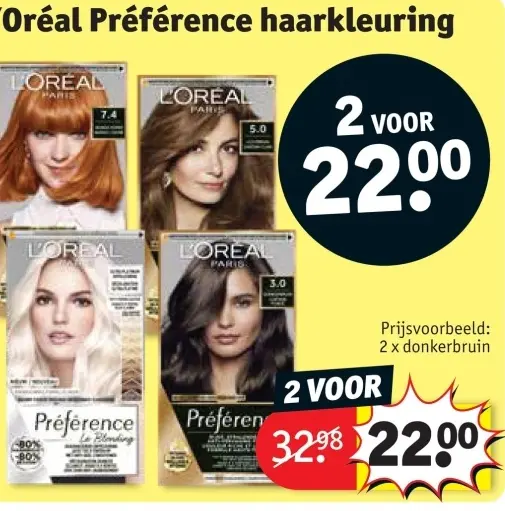 Promotie: Préférence haarkleuring