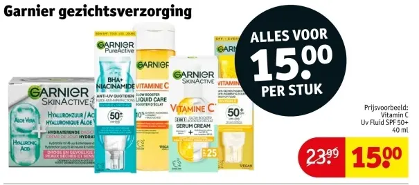 Aanbieding: Garnier gezichtsverzorging