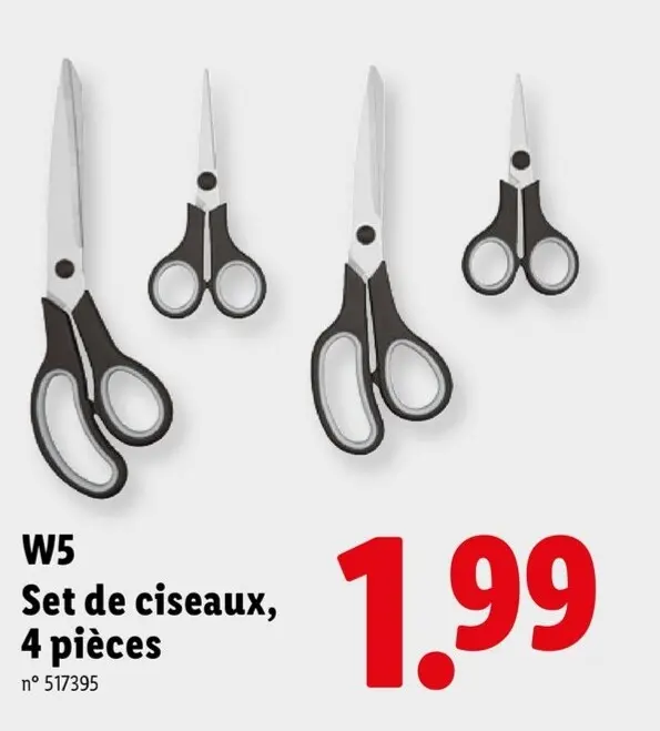 Offre: Set de ciseaux