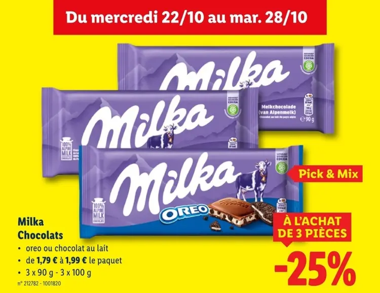 Offre: Chocolats