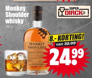 Aanbieding: Monkey Shoulder whisky