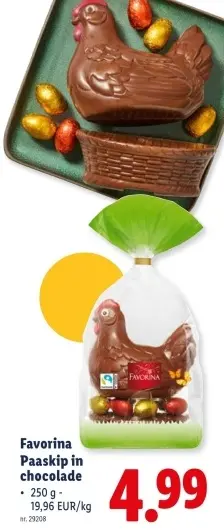 Promotie: Paaskip in chocolade