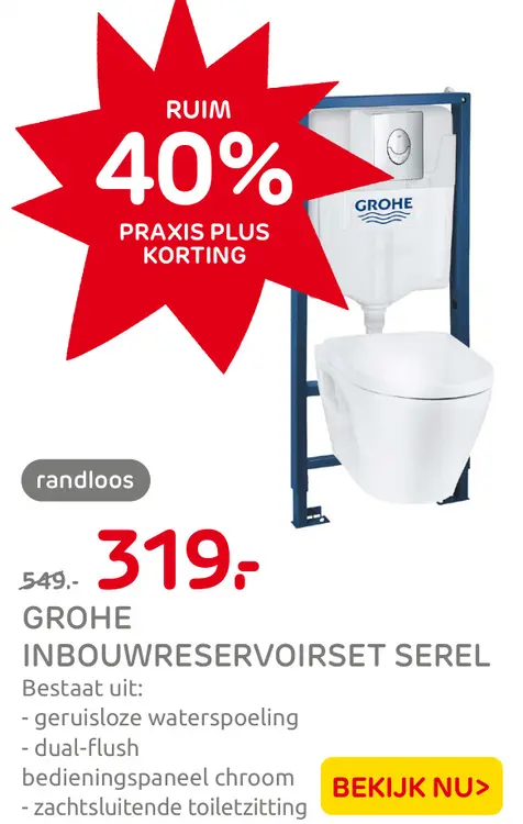 Aanbieding: Inbouwreservoirset serel