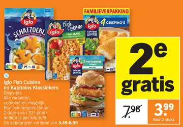 Aanbieding: Iglo Fish Cuisine en Kapiteins Klassiekers