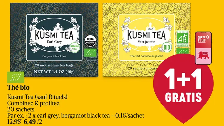 Offre: Thé bio Kusmi Tea