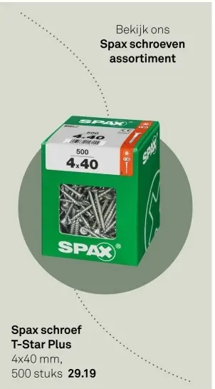 Aanbieding: Spax schroef T-Star Plus