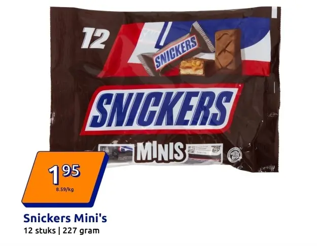 Aanbieding: Snickers Mini's
