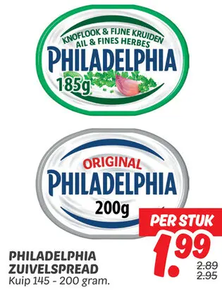 Philadelphia zuivelspread