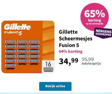 Aanbieding: Gillette Scheermesjes Fusion 5