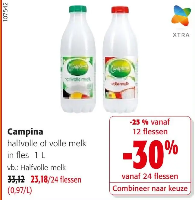 Promotie: Campina halfvolle of volle melk