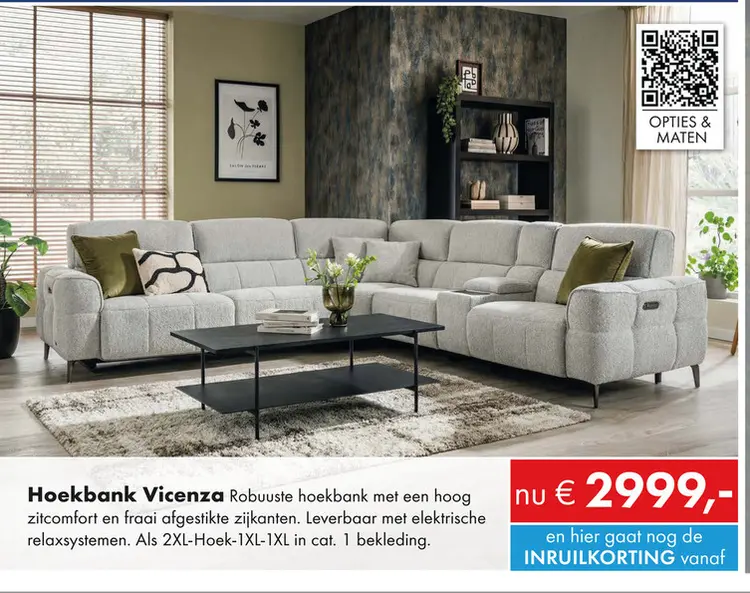 Aanbieding: Vicenza hoekbank