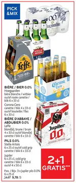 Offre: Bière (d'Abbaye) ou Pils / (Abdij)bier 0.0 of pils 0.0%