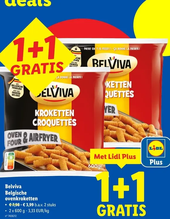 Aanbieding: Belgische ovenkroketten