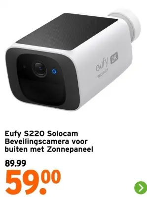 Aanbieding: S220 Solocam Beveiligingscamera voor buiten met zonnepaneel