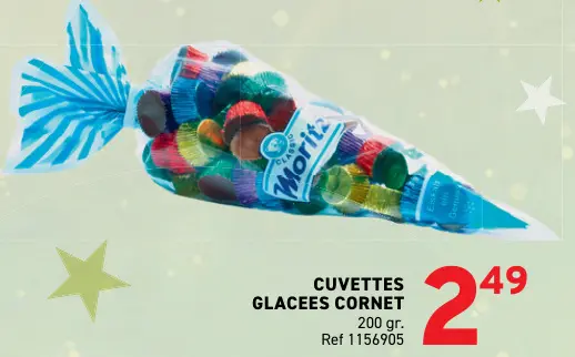 Offre: Cuvettes glacees cornet