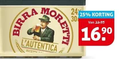 Aanbieding: Birra Moretti L'Autentica