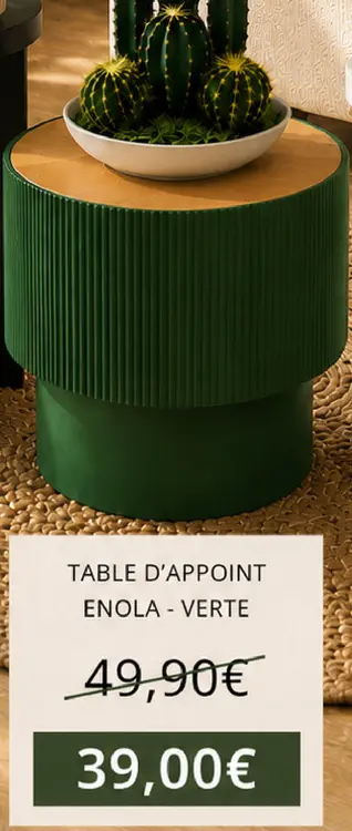 Offre: Table d'appoint enola - verte