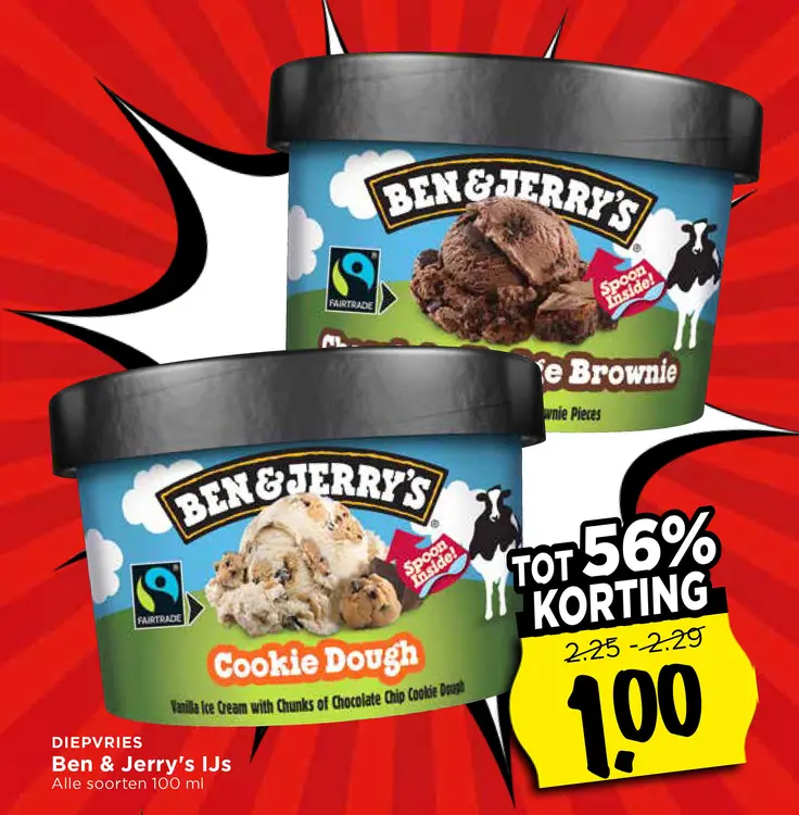 Aanbieding: Ben & Jerry's IJs