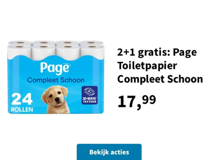 Aanbieding: Page Toiletpapier Compleet Schoon