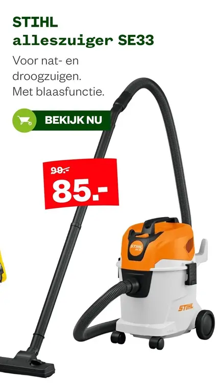 Aanbieding: alleszuiger SE33