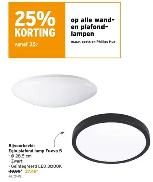 Aanbieding: Eglo plafond lamp Fueva 5