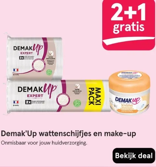 Aanbieding: Demak'Up wattenschijfjes en make-up