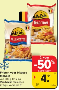 Aanbieding: Frieten voor friteuse