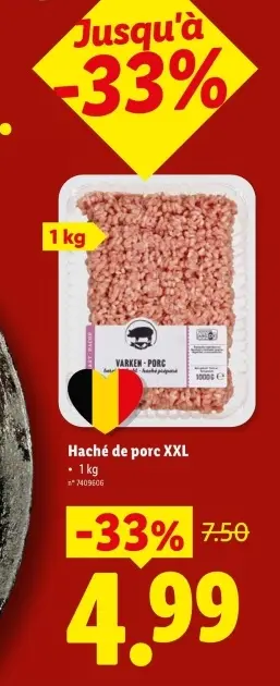 Offre: Haché de porc XXL