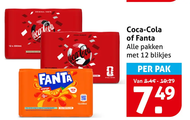 Aanbieding: Coca-Cola of Fanta