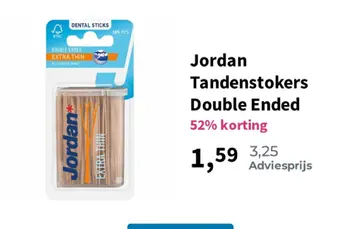 Aanbieding: Jordan Tandenstokers Double Ended