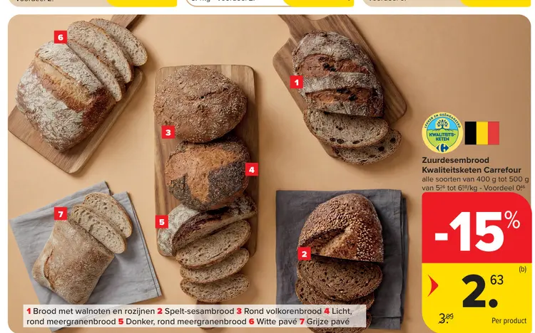 Promotie: Zuurdesembrood Kwaliteitsketen Carrefour