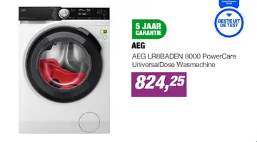 Aanbieding: AEG LR8BADEN 8000 PowerCare UniversalDose Wasmachine