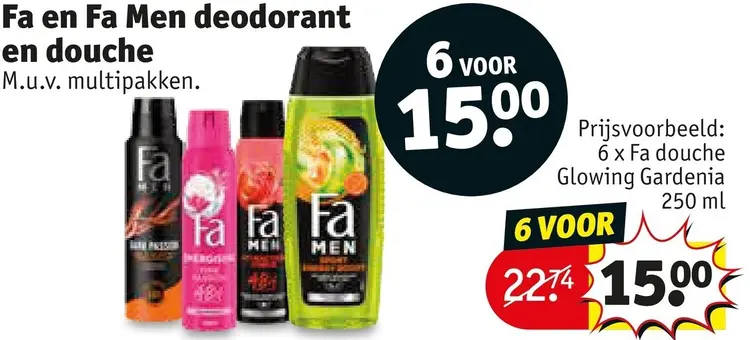 Promotie: Deodorant en douche