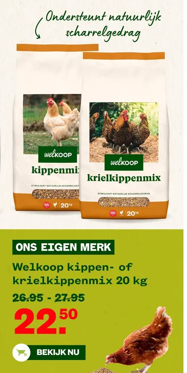 Aanbieding: Welkoop kippen- of krielkippenmix