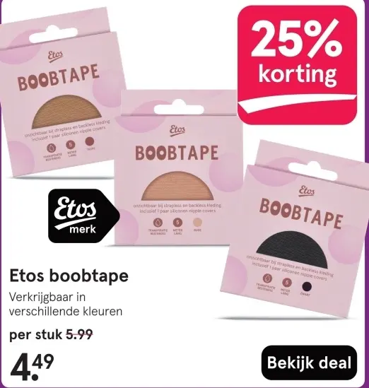 Aanbieding: boobtape