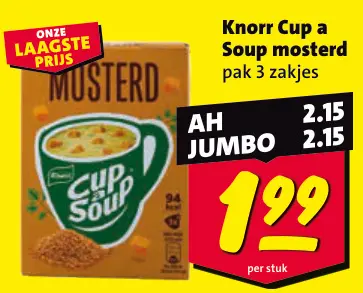 Aanbieding: Knorr Cup a Soup mosterd