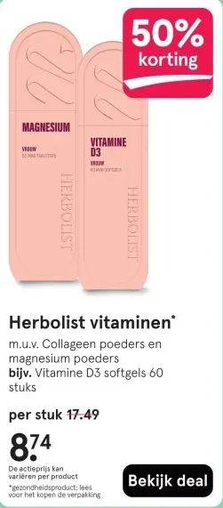 Aanbieding: Herbolist vitaminen