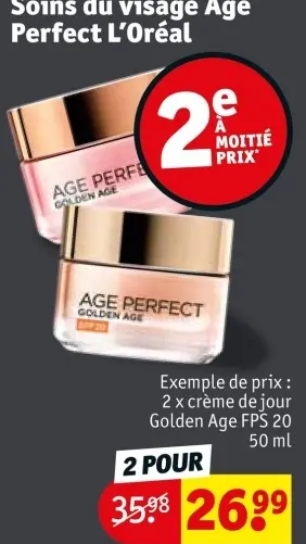 Offre: Soins du visage Age Perfect
