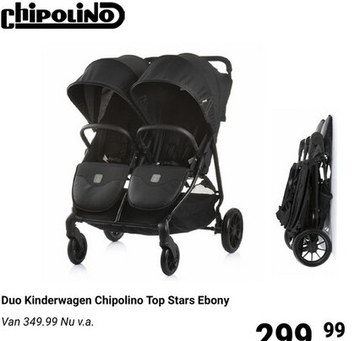 Aanbieding: Duo Kinderwagen Chipolino Top Stars Ebony