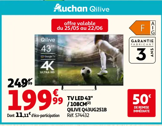 Promotie: Tv led 43"