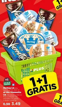 Aanbieding: Hertog IJs of Ola Viennetta IJS