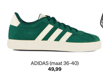 Aanbieding: Adidas VL Court 3.0 Sneakers groen Suede